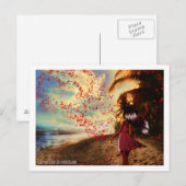 Liebe dich postkarte (Vorne/Hinten)