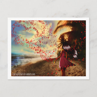 Liebe dich postkarte