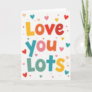 Liebe dich sehr Karte