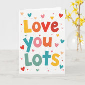 Liebe dich sehr Karte (Gelbe Blume)
