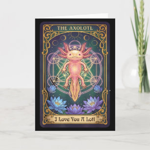 Liebe dich sehr Tarotkarte Der Axolotl Heilige Geo Karte