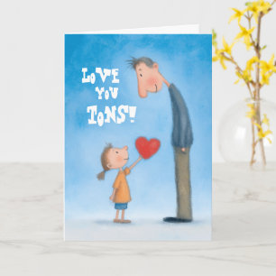 Liebe dich sehr Vatertagskarte Karte