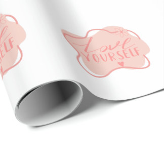 Liebe dich selbst  geschenkpapier