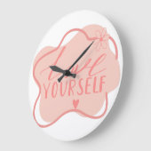Liebe dich selbst  große wanduhr (Winkel)