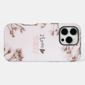 Liebe dich selbst iPhone hülle (Rückseite (Horizontal))