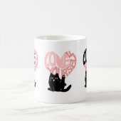 Liebe dich selbst lustige Katze Kaffeetasse (Mittel)