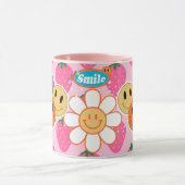 liebe dich selbst Lustiges Smiley-Gesicht Cooles D Tasse (Zentrum)