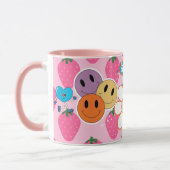 liebe dich selbst Lustiges Smiley-Gesicht Cooles D Tasse (Links)