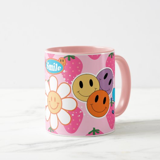 liebe dich selbst Lustiges Smiley-Gesicht Cooles D Tasse (VorderseiteRechts)