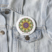 Liebe dich selbst Mandala Blumen Button (Beispiel)
