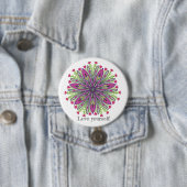 Liebe dich selbst Mandala Blumen Button (Beispiel)