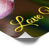 Liebe dich selbst Orchidee Poster (Ecke)