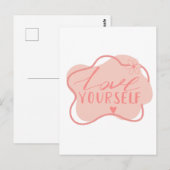 Liebe dich selbst  postkarte (Vorne/Hinten)