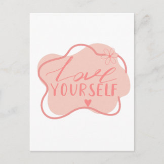 Liebe dich selbst  postkarte