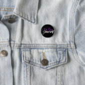 Liebe dich selbst Purple & White Schrift Button (Beispiel)