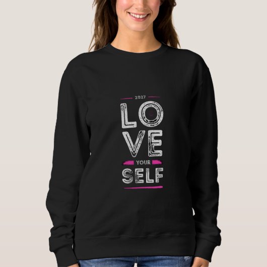 Liebe dich selbst sweatshirt (Vorderseite)