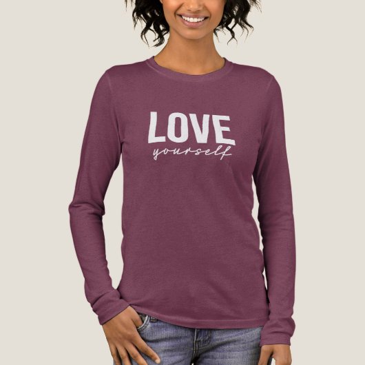 Liebe dich selbst Tri-Blend shirt (Vorderseite)