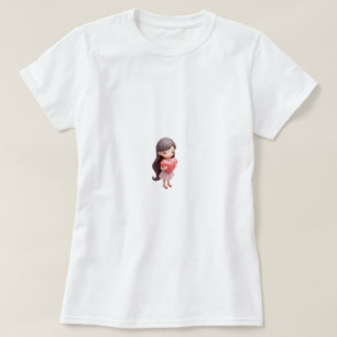 Liebe dich selbst zuerst Süße Herz-Schrift Damen T-Shirt