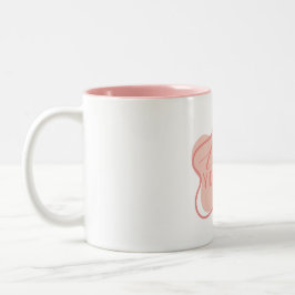 Liebe dich selbst  zweifarbige tasse