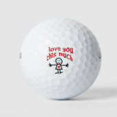 Liebe dich so sehr golfball (Vorderseite)