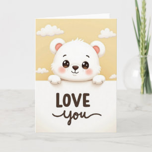 Liebe dich süßer Bär Karte