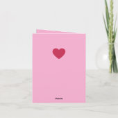 "Liebe dich!" Sweet Leckerei Valentine Karte (Rückseite)