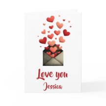 Liebe dich, Valentine-Umschlagdesign