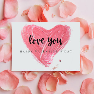 Liebe dich Valentinstag Feiertagskarte