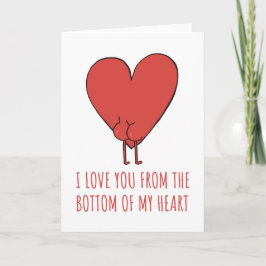 Liebe dich von ganzem Herzen Feiertagskarte