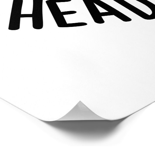 Liebe dich von meinem Kopf zu meinem toad Funny An Poster (Ecke)