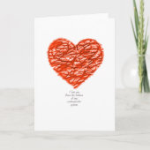 Liebe dich von unten in meinem Herz-Kreislauf-Syst Karte (Vorderseite)