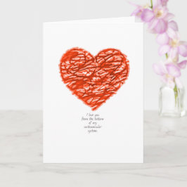 Liebe dich von unten in meinem Herz-Kreislauf-Syst Karte