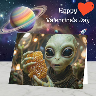 Liebe dich zum Mond und zurück Happy Valentinstag Karte
