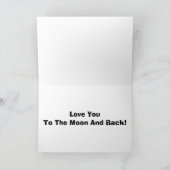 Liebe dich zum Mond und zurück! Karte (Innenseite)