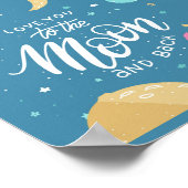 Liebe dich zum Mondplakat Poster (Ecke)
