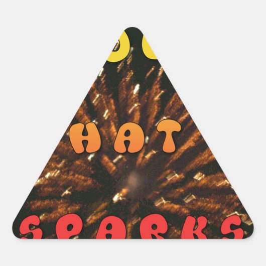 Liebe, die Abstrakte Kunstdesign drucken lässt Dreieckiger Aufkleber (Vorderseite)