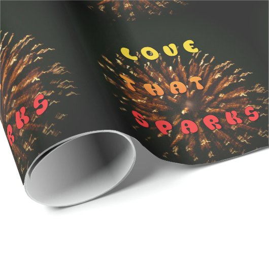 Liebe, die Abstrakte Kunstdesign drucken lässt Geschenkpapier (Rolleneckpunkt)