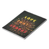 Liebe, die Abstrakte Kunstdesign drucken lässt Notizblock (Rotiert)