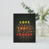 Liebe, die Abstrakte Kunstdesign drucken lässt Postkarte (Stehend Vorderseite)