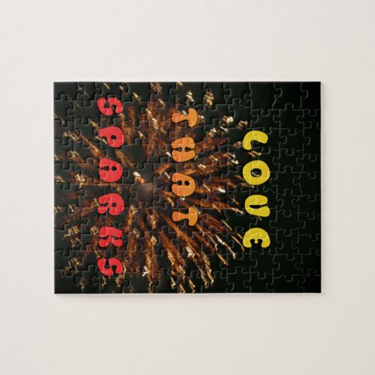 Liebe, die Abstrakte Kunstdesign drucken lässt Puzzle (Horizontal)