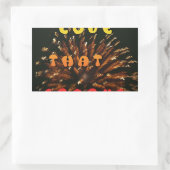 Liebe, die Abstrakte Kunstdesign drucken lässt Rechteckiger Aufkleber (Tasche)