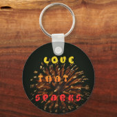 Liebe, die Abstrakte Kunstdesign drucken lässt Schlüsselanhänger (Vorderseite)