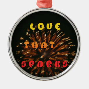 Liebe, die Abstrakte Kunstdesign drucken lässt Silbernes Ornament