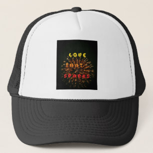 Liebe, die Abstrakte Kunstdesign drucken lässt Truckerkappe