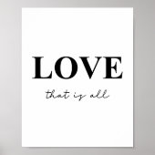 Liebe, die alles minimalistisch ist poster (Vorne)