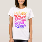 Liebe die Beschriftung Lord-Your God Scripture T-Shirt (Vorderseite)