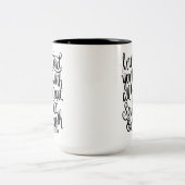 Liebe die Beschriftung Lord-Your God Scripture Zweifarbige Tasse (Mittel)