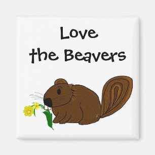 Liebe die Biber Magnet