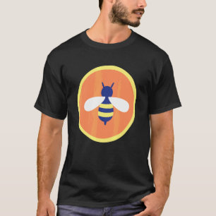 Liebe Die Bienen Hippies 70er T-Shirt