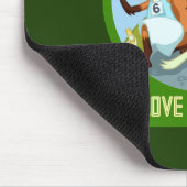 Liebe, die den Cartoon der Funny Woodland Animal R Mousepad (Ecke)